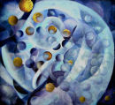 Out of the blue Oils on Canvas 105cm x 95cm